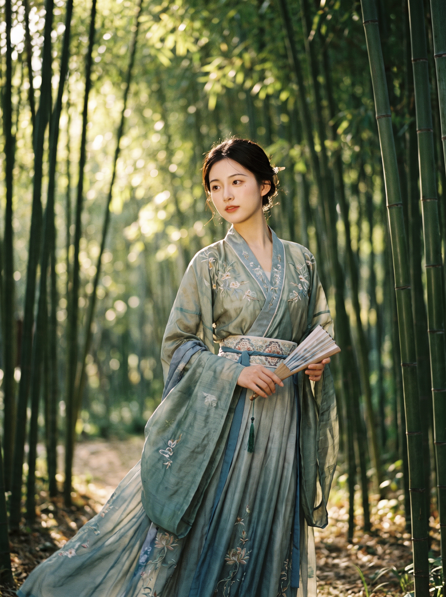 无限臀山竹林汉服古风写真高清图集